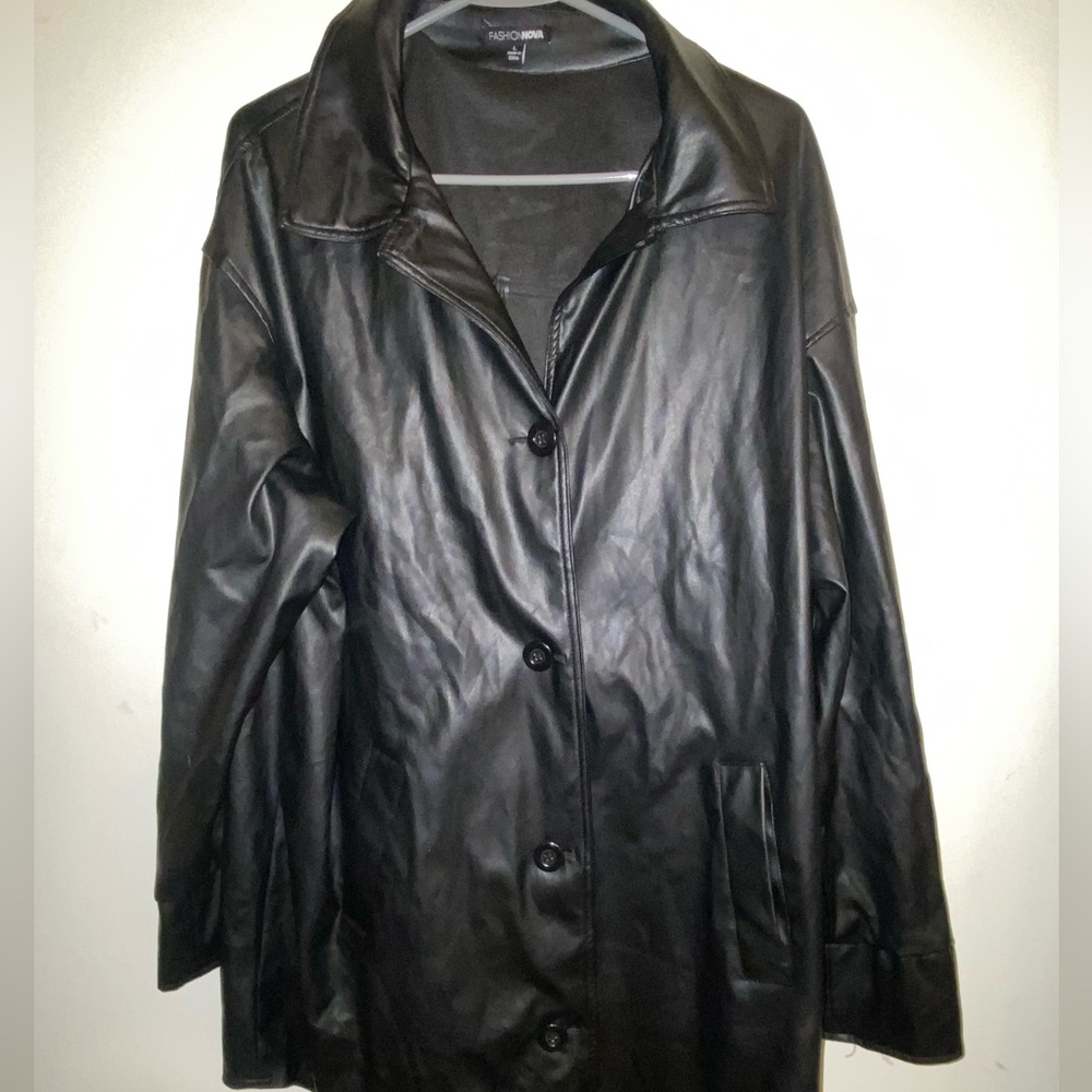 Fashion Nova Black Leather Jacket